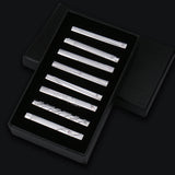 Men's 8 Pcs Metal Tie Clip Gift Sets - Small - Iron Alloy - image 10