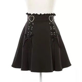 Women's High Waist Harajuku Mini Skirt - Black - Skirt - 4XL - Polyester - image 2