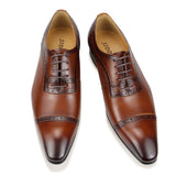 Men's Leather Luxury Wedding Shoes - Brown - Dress Shoes - 39 B - Genuine Leather - image 3
