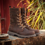 Men's Leather Hiking Boots Hunting Boots - Khaki - 1 / Boots - 45 B - Genuine Leather - image 48