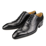 Men's Leather Luxury Custom Dress Shoes - Black - Men's Dress Shoes - 46 B - Genuine Leather - image 21