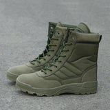 Men's Tactical Military Desert Hiking Boots - Black - Hiking Boots - 46 B - PU Leather - image 35