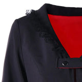 Women's Vintage Gothic Jacket Dress - Black/Red - 1 / Jacket Dress - 5XL - Polyester - image 14