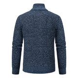 Men's Casual Stand Collar Zip Pullovers - Light Grey - 1 / 8805 / Pullover - XXXL - Polyester - image 4
