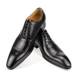 Men's Leather Luxury Custom Dress Shoes - Black - Men's Dress Shoes - 46 B - Genuine Leather - image 6