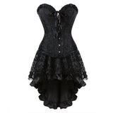 Women's Victorian Gothic Corset Dress - Black 1 / Black 1 - 2340 / 6523 - 6XL - Polyester - image 7