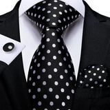 Men's 3 Pcs 100% Silk Luxury Tie Sets - C-1459 - One Size - Silk - image 13