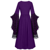 Women's Long Medieval Cosplay Dress - Red - A / Dress - 5XL - Polyester - image 11