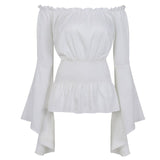 Women's Steampunk Top Corset Skirt Set - White - 2 / Steampunk / Shirt - 6XL - Polyester - image 49