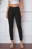 Women's Stretchy 3/4 Cropped Pants - Black - Cropped Pants - 3XL - Polyester - image 4