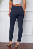 Women's Stretchy 3/4 Cropped Pants - Black - Cropped Pants - 3XL - Polyester - image 13