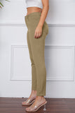 Women's Stretchy 3/4 Cropped Pants - Black - Cropped Pants - 3XL - Polyester - image 16