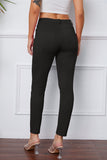 Women's Stretchy 3/4 Cropped Pants - Black - Cropped Pants - 3XL - Polyester - image 2