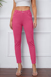Women's Stretchy 3/4 Cropped Pants - Black - Cropped Pants - 3XL - Polyester - image 6