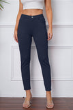 Women's Stretchy 3/4 Cropped Pants - Black - Cropped Pants - 3XL - Polyester - image 11