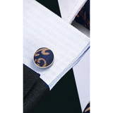 Funki Buys | Neckties | Men's 3 Pcs Navy Beige Floral Tie Set