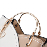 Handbags Women's Luxury Two Toned Bags - Beige - Handbag - Small - PU Leather - image 23