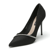 Women's Elegant Pointy High Heel Stilettos - Black - 1 / 7cm / Stilettos - 40 B - PU Leather - image 24