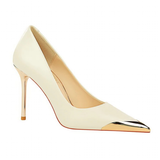 Women's Dress Shoes Metal Toe and Heel - Black - 9.5cm Shoes - 40 B - PU Leather - image 17