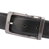 Men's Leather Reversible Rotatable Belt - Black/Blue - Men's Belt - 85cm (Waist 70cm) - Genuine Leather - image 24