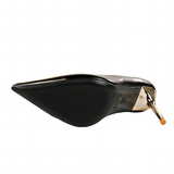 Women's Dress Shoes Metal Toe and Heel - Black - 9.5cm Shoes - 40 B - PU Leather - image 38