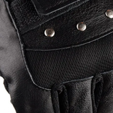 Men's Half Finger Leather Punk Gloves - Black - 1 - Gloves - Adjustable - PU Leather/Polyester - image 10