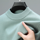 Men's Aesthetic Mock Neck Sweaters - Tiffany Blue - Mock Neck Sweater - 4XL - Cashmere/Polyester - image 19