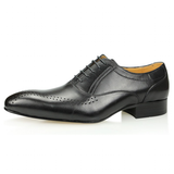 Men's Genuine Leather Brogue Shoes - Black - Men's Formal Shoes - 47 B - Genuine Leather - image 4