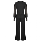 Women's Sassy Wide Leg Evening Pant Suit - Black - Wide Leg Evening Pant Suit - 3XL - Polyester Chiffon - image 23