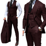 Men's Fashion Formal Wedding Tuxedos 3Pc - Royal Blue - 3 Pcs Suit - 6XL - Polyester - image 32