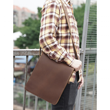 Messenger Bags Men's High Quality Bag - Brown - Messenger Bag - Medium - Genuine Leather - image 23