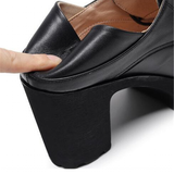 Women's Real Leather Mary Jane Platforms - Red - 3 / 10cm - 10.5 B - Genuine Leather - image 13