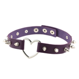 Women's Heart Choker Cosplay Collars - Purple - Heart Choker - Medium - PU Leather - image 22