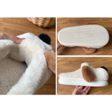 Women's Sweet Cartoon Dog Plush Slipper - Khaki - Dog Slippers - L - Plush - image 20