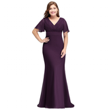 Women's Elegant Chiffon Evening Dress - Burnt Orange  - Dress - 26 - Polyester Chiffon - image 26