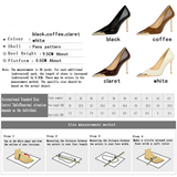 Women's Dress Shoes Metal Toe and Heel - Black - 9.5cm Shoes - 40 B - PU Leather - image 42