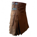 Men's Gothic Punk Pleated Cargo Utility Kilts - Black - Kilt - 5XL - Polyester - image 7