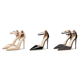 Women's Classic Pointed Toe Patent Stilettos - Beige - 1 / Patent / 10cm - 46 B - Genuine Leather - image 11