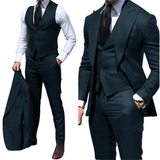 Men's Fashion Formal Wedding Tuxedos 3Pc - Royal Blue - 3 Pcs Suit - 6XL - Polyester - image 33