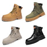 Men's High Top Boots Leather Work Boots - Yellow - 0229  / Work Dress Boot - 48 B - PU Leather - image 18