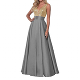 Women's Custom Satin Evening Dress - Salmon - Satin Dress - Satin - image 10