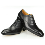 Men's Genuine Leather Brogue Shoes - Black - Men's Formal Shoes - 47 B - Genuine Leather - image 7