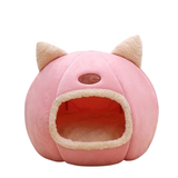 Cat Beds Cozy Sweet Pink Cave House - Pink - XL 40x40x40cm - Plush - image 40