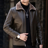 Men's Luxury Faux Leather Winter Jacket - Yellow/Brown - Men's Fashion Jacket - 5XL - PU Leather - image 43