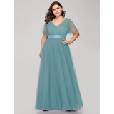 Women's Plus Size Long Evening Dress - Burnt Orange - Dress - 26 - Polyester Chiffon - image 34