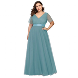 Women's Plus Size Long Evening Dress - Burnt Orange - Dress - 26 - Polyester Chiffon - image 50