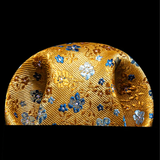 Funki Buys | Neckties | Men's 3 Pcs Gold Floral Luxury Tie Set