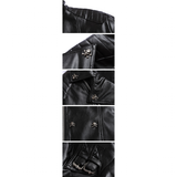 Men's Faux Leather Gothic Skull Jacket - Black - Skull Punk Jacket - 5XL - PU Leather - image 2