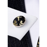 Funki Buys | Neckties | Men's 3 Pcs Light Gold Floral Tie Set
