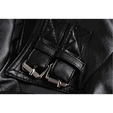 Men's Faux Leather Gothic Skull Jacket - Black - Skull Punk Jacket - 5XL - PU Leather - image 4
